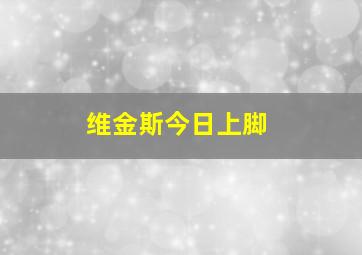 维金斯今日上脚