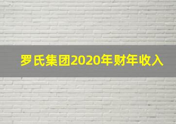 罗氏集团2020年财年收入