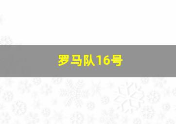 罗马队16号