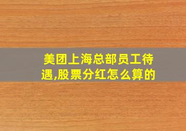 美团上海总部员工待遇,股票分红怎么算的