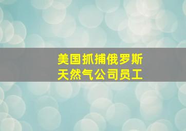 美国抓捕俄罗斯天然气公司员工