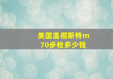 美国温彻斯特m70步枪多少钱