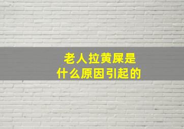 老人拉黄屎是什么原因引起的