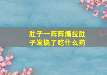 肚子一阵阵痛拉肚子发烧了吃什么药