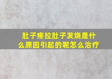 肚子疼拉肚子发烧是什么原因引起的呢怎么治疗