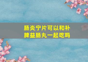 肠炎宁片可以和补脾益肠丸一起吃吗