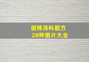 胡辣汤料配方28种图片大全