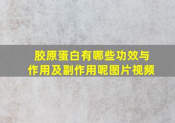 胶原蛋白有哪些功效与作用及副作用呢图片视频