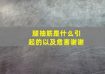 腿抽筋是什么引起的以及危害谢谢