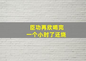 臣功再欣喝完一个小时了还烧