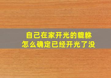 自己在家开光的貔貅怎么确定已经开光了没