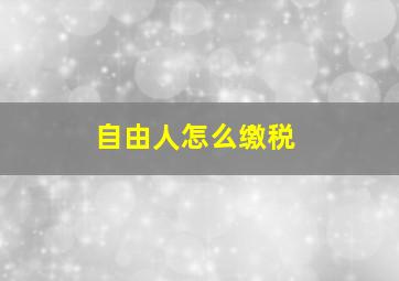 自由人怎么缴税