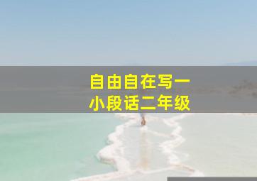 自由自在写一小段话二年级