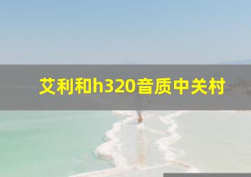 艾利和h320音质中关村