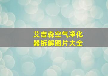 艾吉森空气净化器拆解图片大全