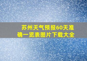 苏州天气预报60天准确一览表图片下载大全