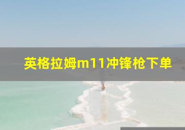 英格拉姆m11冲锋枪下单