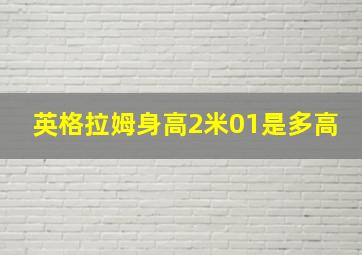 英格拉姆身高2米01是多高