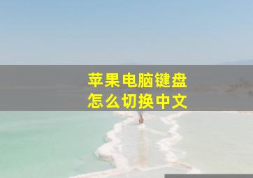 苹果电脑键盘怎么切换中文