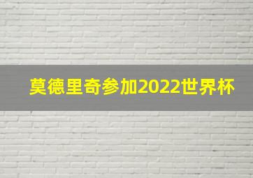 莫德里奇参加2022世界杯