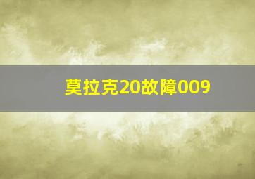 莫拉克20故障009