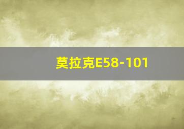 莫拉克E58-101