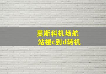 莫斯科机场航站楼c到d转机