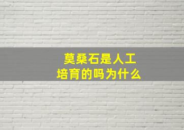 莫桑石是人工培育的吗为什么