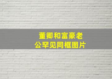 董卿和富豪老公罕见同框图片