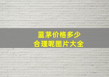 蓝茅价格多少合理呢图片大全