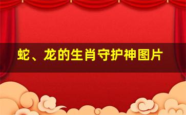 蛇、龙的生肖守护神图片