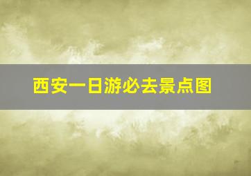 西安一日游必去景点图