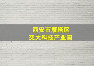 西安市雁塔区交大科技产业园