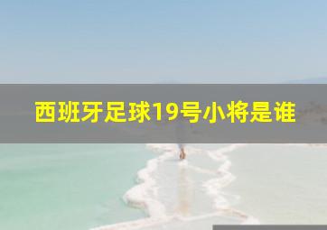 西班牙足球19号小将是谁