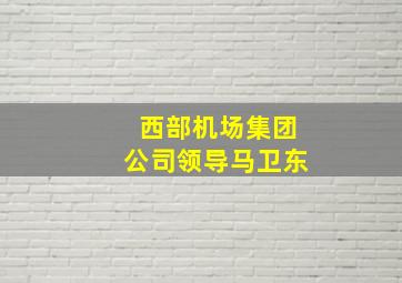 西部机场集团公司领导马卫东