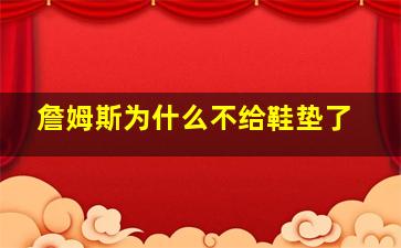 詹姆斯为什么不给鞋垫了