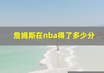 詹姆斯在nba得了多少分