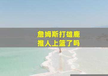 詹姆斯打雄鹿推人上篮了吗