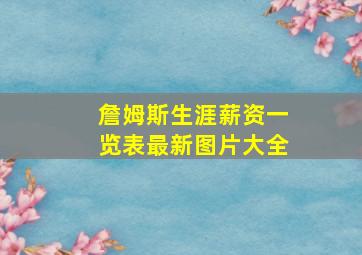 詹姆斯生涯薪资一览表最新图片大全