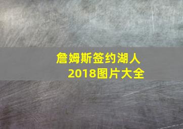 詹姆斯签约湖人2018图片大全