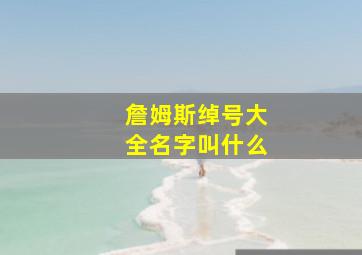 詹姆斯绰号大全名字叫什么