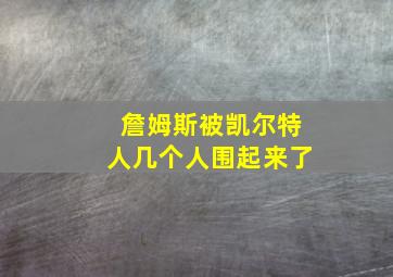 詹姆斯被凯尔特人几个人围起来了