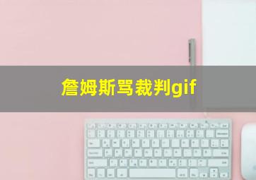 詹姆斯骂裁判gif