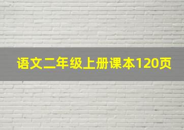 语文二年级上册课本120页