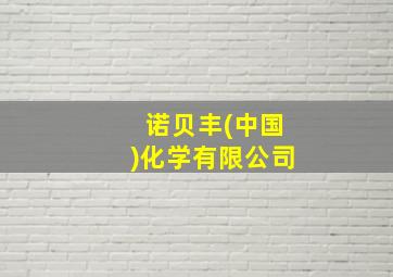 诺贝丰(中国)化学有限公司