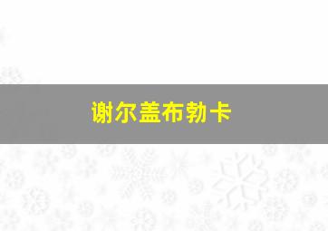 谢尔盖布勃卡