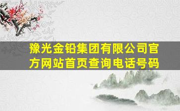 豫光金铅集团有限公司官方网站首页查询电话号码