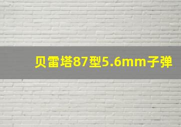 贝雷塔87型5.6mm子弹