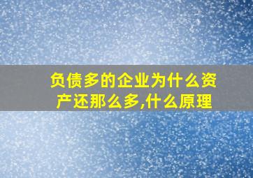 负债多的企业为什么资产还那么多,什么原理