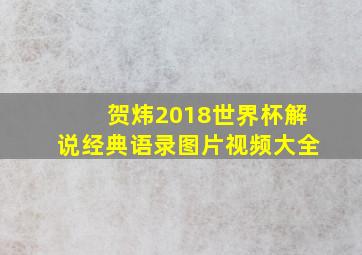 贺炜2018世界杯解说经典语录图片视频大全